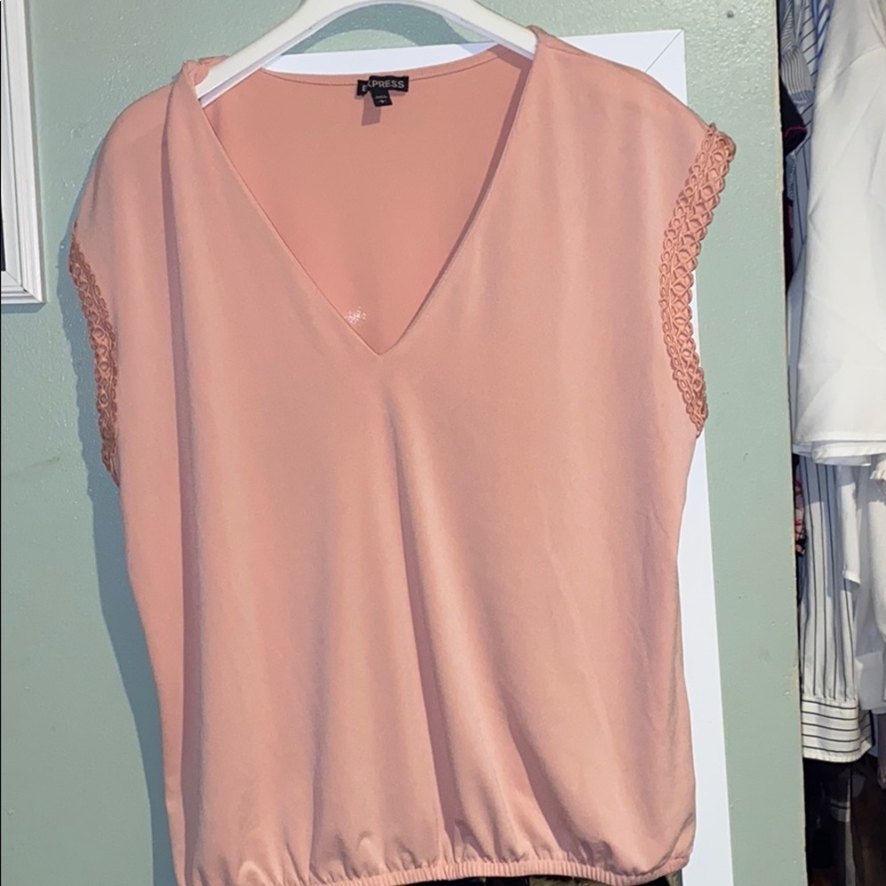 Express shirt worn once light pink business casual